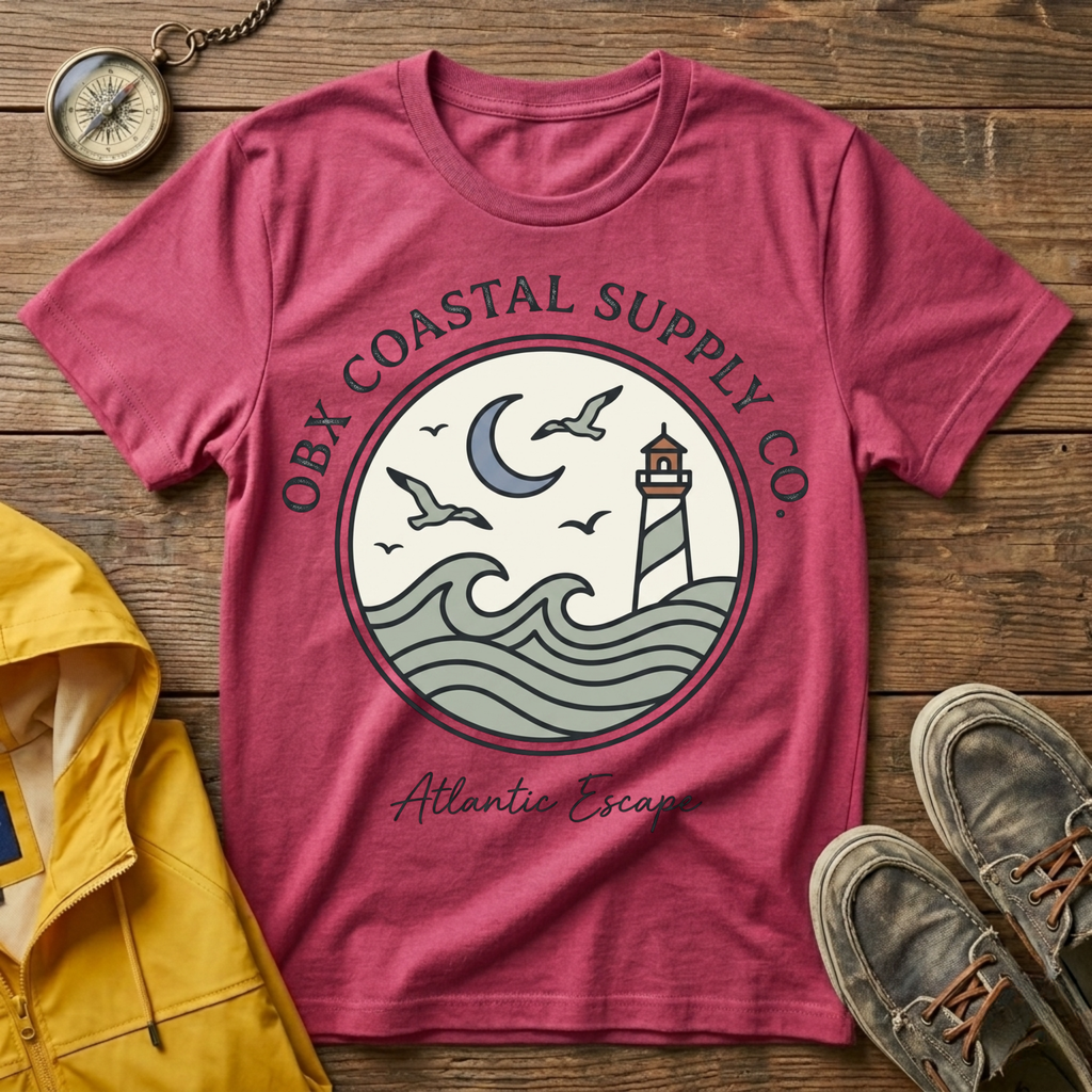 Coastal Supply Co. Graphic T-Shirt — OBX Lighthouse Beach Vibes