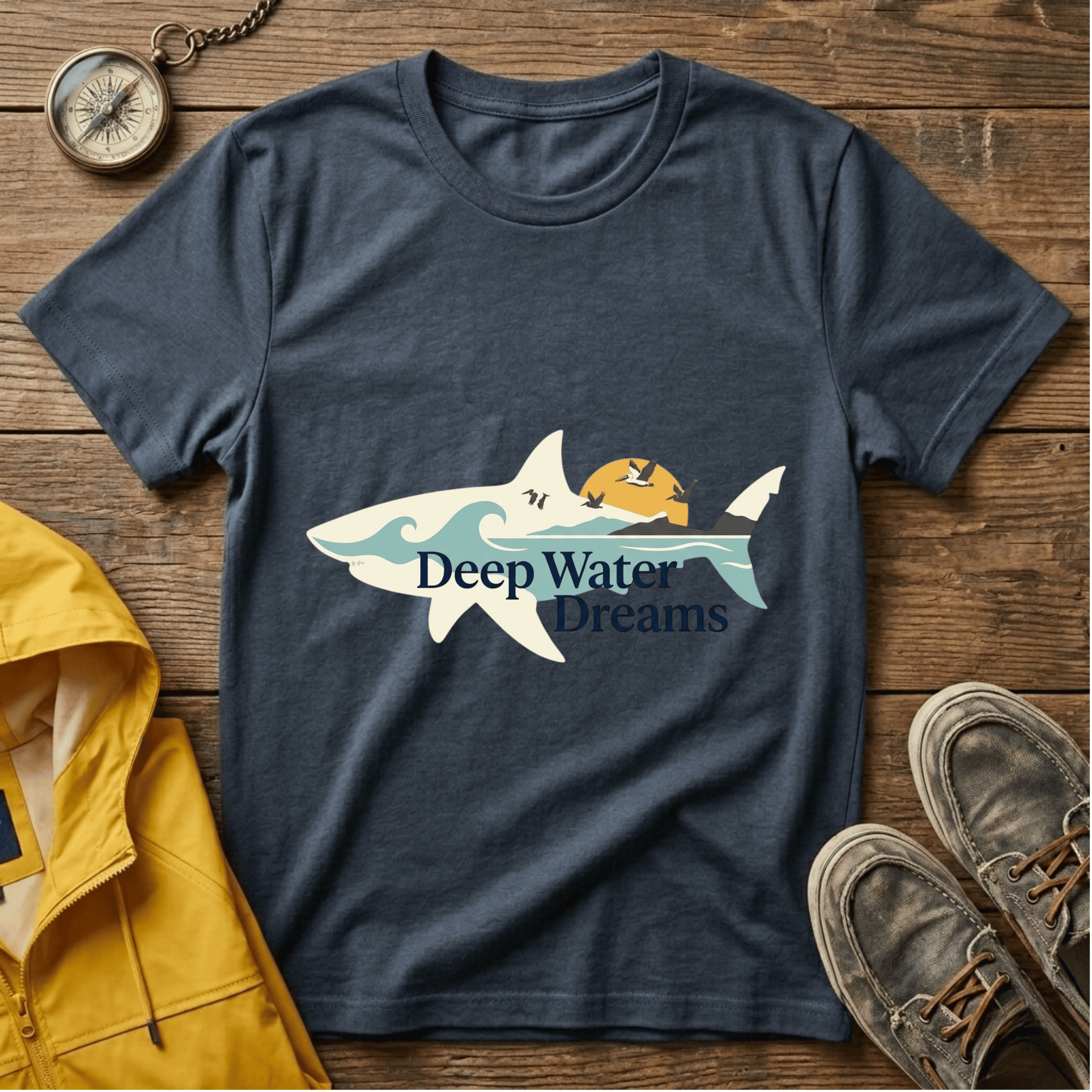 Beach Waves T-Shirt — Retro Sun & Surf Graphic Tee