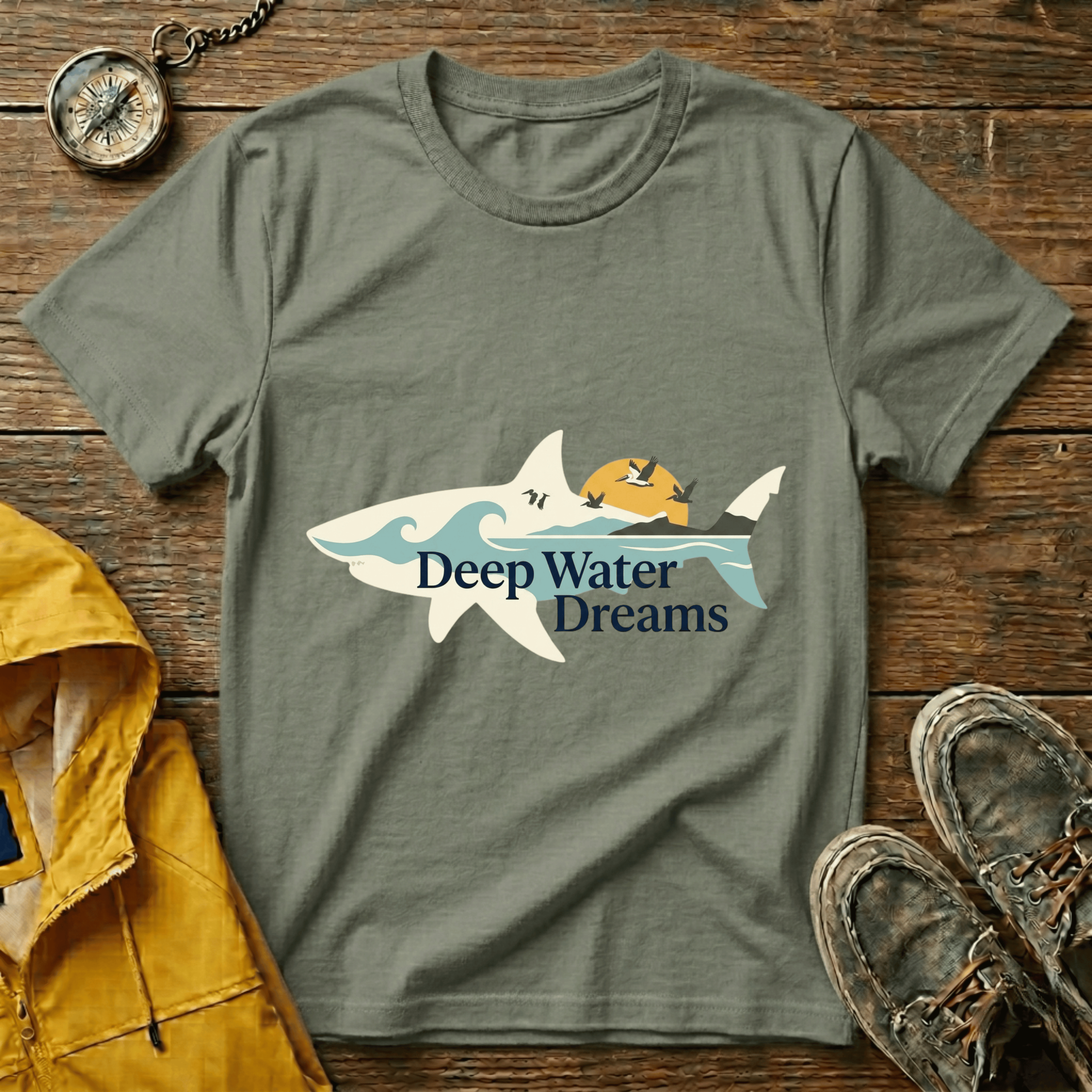 Beach Waves T-Shirt — Retro Sun & Surf Graphic Tee