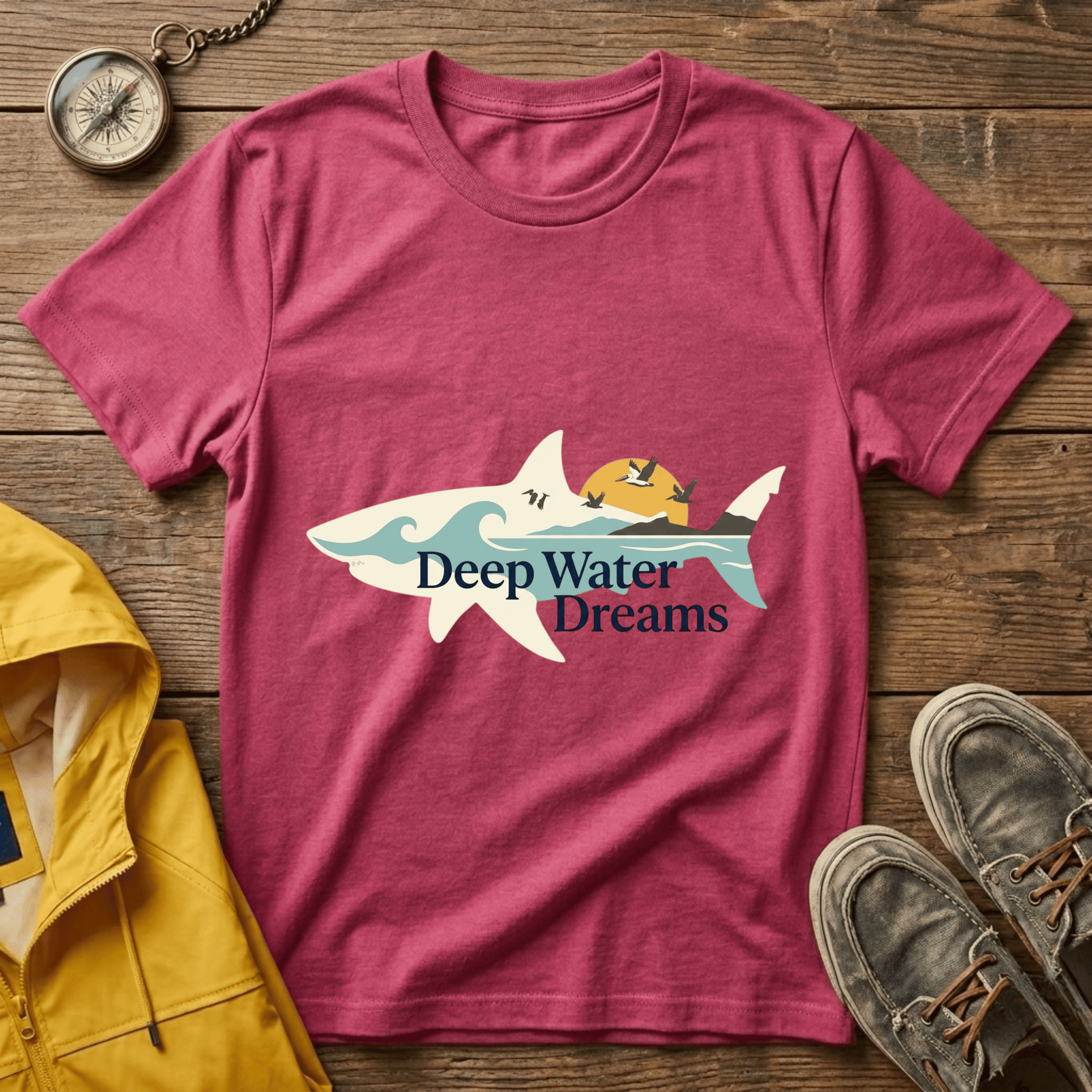Beach Waves T-Shirt — Retro Sun & Surf Graphic Tee