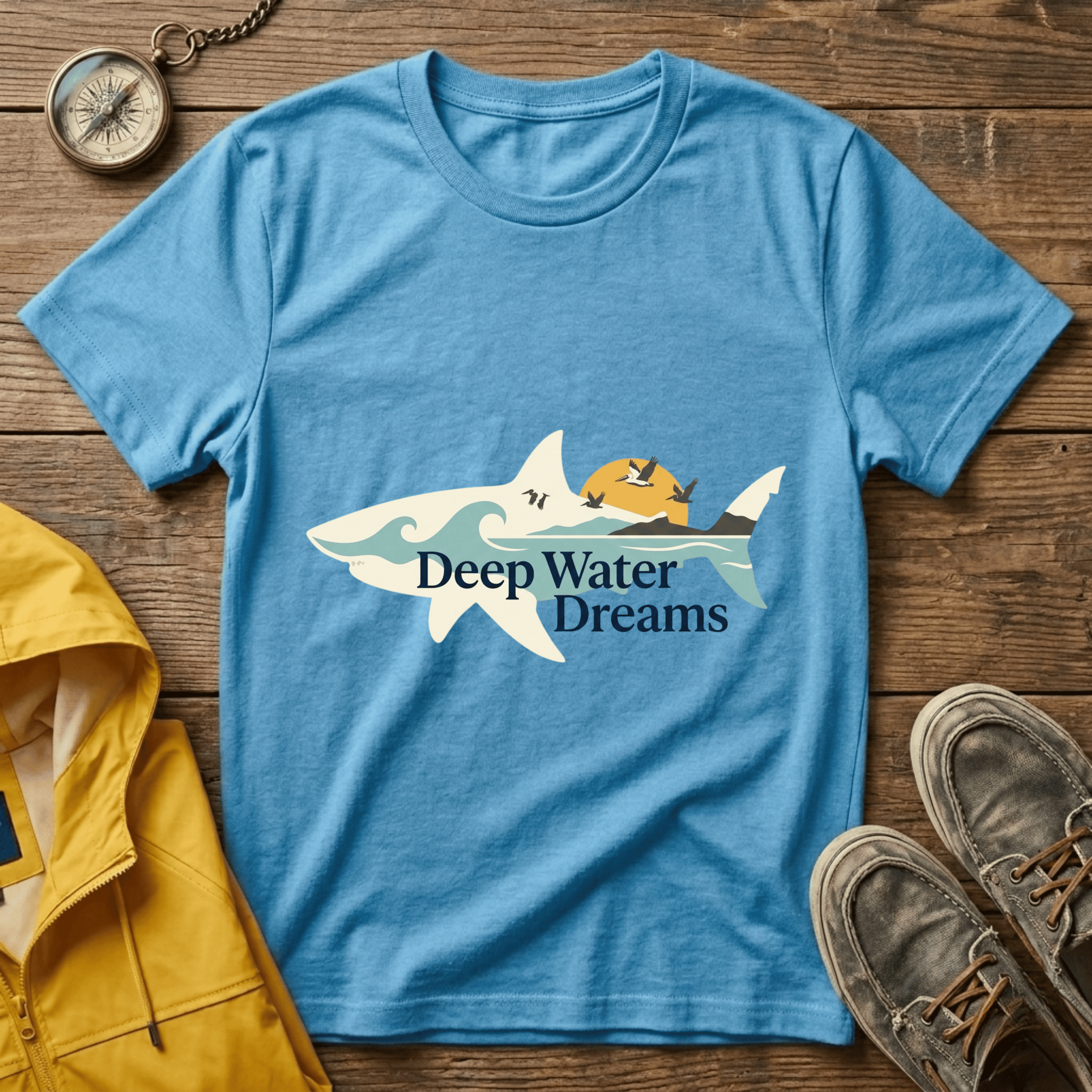 Beach Waves T-Shirt — Retro Sun & Surf Graphic Tee