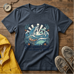 Ocean Whale T-Shirt — “Saltwater Soul • Ocean State of Mind” Graphic Tee