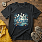 Ocean Whale T-Shirt — “Saltwater Soul • Ocean State of Mind” Graphic Tee