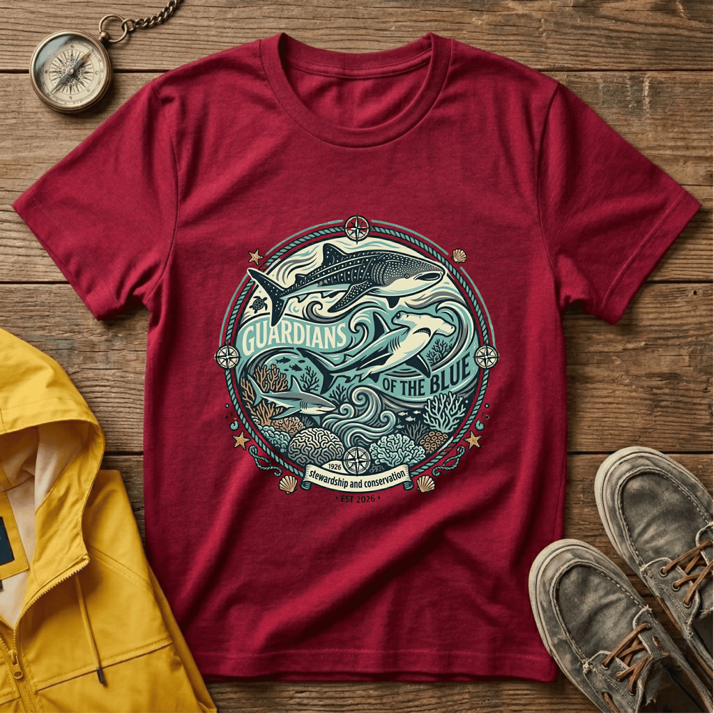 T-Shirt — 'Guardians of the Blue' Whale & Ocean Graphic Tee