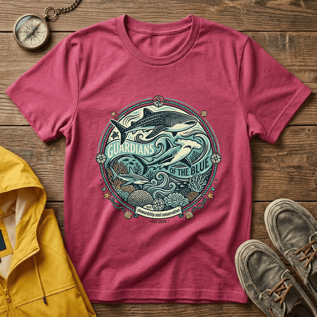 T-Shirt — 'Guardians of the Blue' Whale & Ocean Graphic Tee