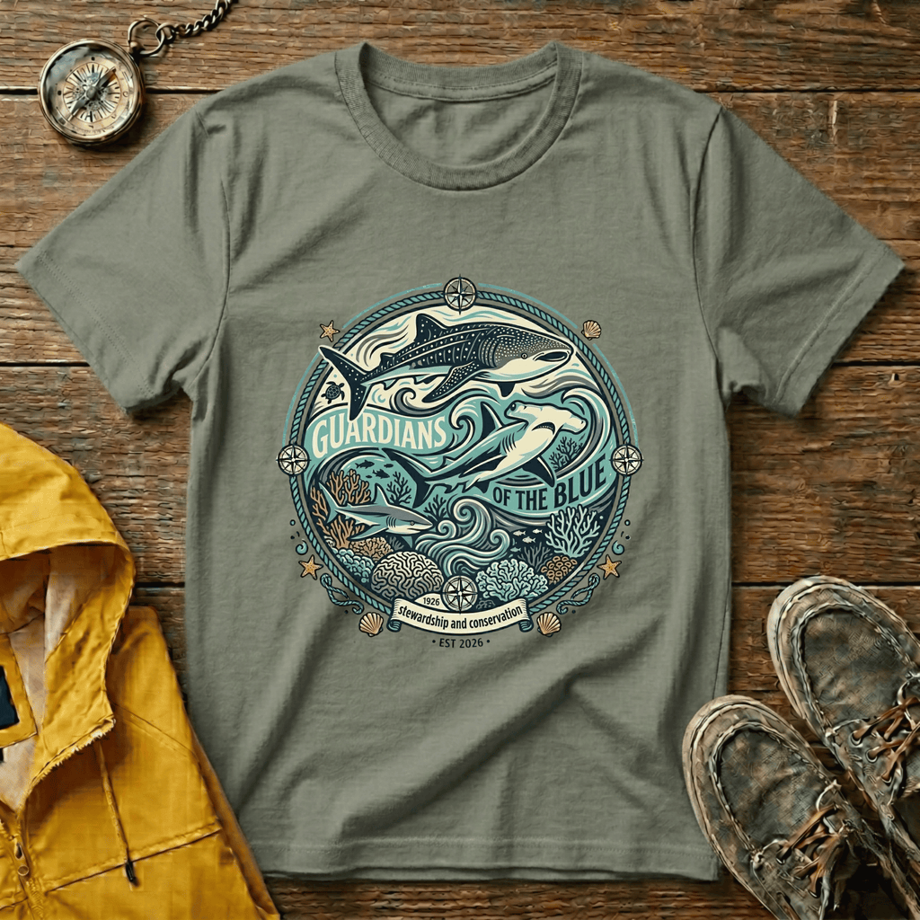 T-Shirt — 'Guardians of the Blue' Whale & Ocean Graphic Tee