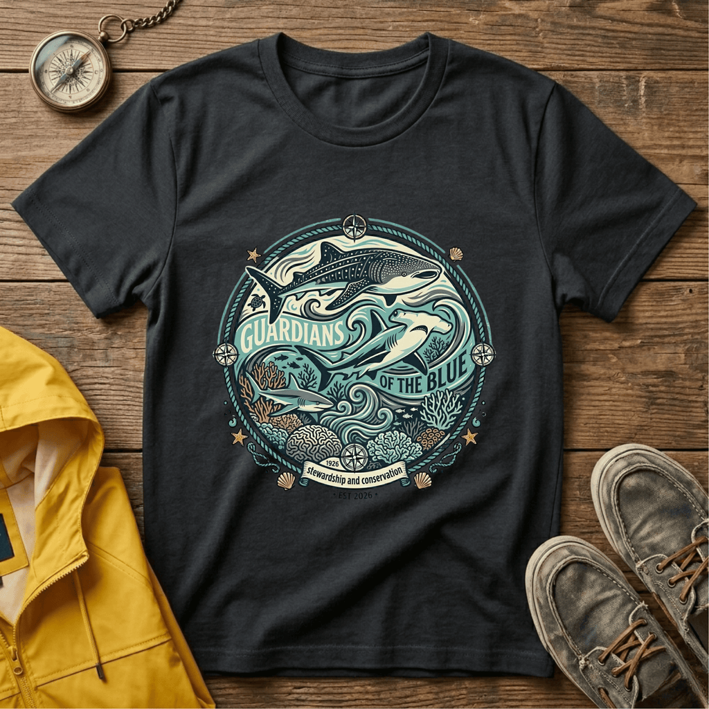 T-Shirt — 'Guardians of the Blue' Whale & Ocean Graphic Tee