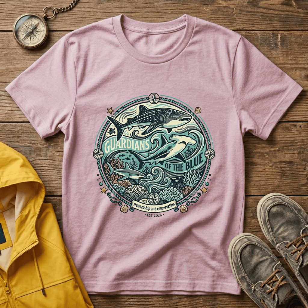 T-Shirt — 'Guardians of the Blue' Whale & Ocean Graphic Tee