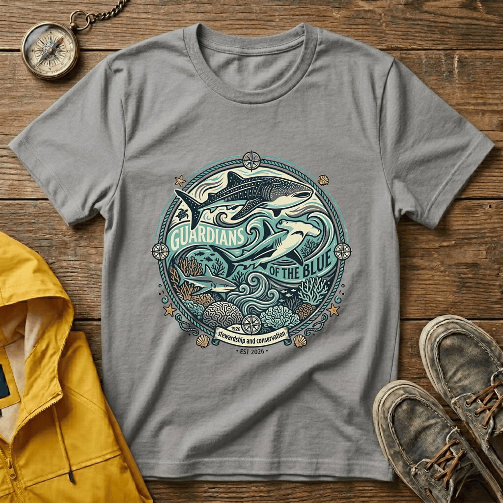 T-Shirt — 'Guardians of the Blue' Whale & Ocean Graphic Tee