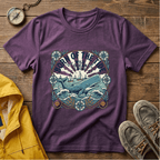 Born of the Tide T-Shirt — 'Wild Ocean Living' Nautical Whale Graphic Tee