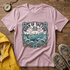 Born of the Tide T-Shirt — 'Wild Ocean Living' Nautical Whale Graphic Tee