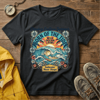 T-shirt graphique Born of the Tide – T-shirt vintage sur le thème de l'océan "Chasing Endless Summer"
