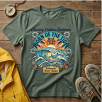 T-shirt graphique Born of the Tide – T-shirt vintage sur le thème de l'océan "Chasing Endless Summer"