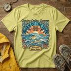 T-shirt graphique Born of the Tide – T-shirt vintage sur le thème de l'océan "Chasing Endless Summer"