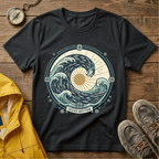 Wave Crest T-Shirt — Nautical Ocean Sun Graphic Tee