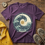 Wave Crest T-Shirt — Nautical Ocean Sun Graphic Tee
