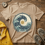 Wave Crest T-Shirt — Nautical Ocean Sun Graphic Tee