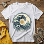 Wave Crest T-Shirt — Nautical Ocean Sun Graphic Tee