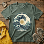 Wave Crest T-Shirt — Nautical Ocean Sun Graphic Tee
