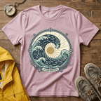Wave Crest T-Shirt — Nautical Ocean Sun Graphic Tee