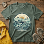 Ocean State of Mind T-Shirt — Vintage Surf Waves Tee