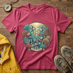 Life Below Surface T-Shirt — Retro Underwater Ocean Scene