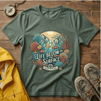 Life Below Surface T-Shirt — Retro Underwater Ocean Scene