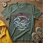 Storm Chaser T-Shirt — 'Born for Rough Water' Nautical Adventure Tee