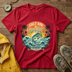 Salt Air & Open Water Surf T-Shirt — Vintage Ocean Waves Tee