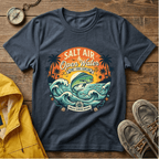 Salt Air & Open Water Surf T-Shirt — Vintage Ocean Waves Tee