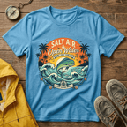 Salt Air & Open Water Surf T-Shirt — Vintage Ocean Waves Tee