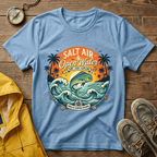 Salt Air & Open Water Surf T-Shirt — Vintage Ocean Waves Tee