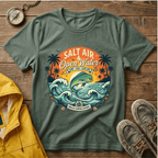 Salt Air & Open Water Surf T-Shirt — Vintage Ocean Waves Tee