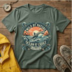 Wild By Nature Shark T-Shirt — "Ocean By Choice" Vintage Surf Graphic