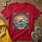 Wild By Nature Shark T-Shirt — "Ocean By Choice" Vintage Surf Graphic