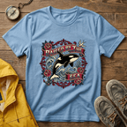 Raised By The Sea T-Shirt — Orca Whale Tattoo-Style Graphic Tee