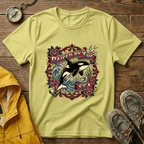 Raised By The Sea T-Shirt — Orca Whale Tattoo-Style Graphic Tee