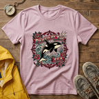 Raised By The Sea T-Shirt — Orca Whale Tattoo-Style Graphic Tee