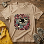 Raised By The Sea T-Shirt — Orca Whale Tattoo-Style Graphic Tee