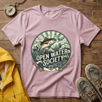Fishing T-Shirt — Open Water Society Graphic Tee (Ocean Fish, Vintage Nautical Vibe)
