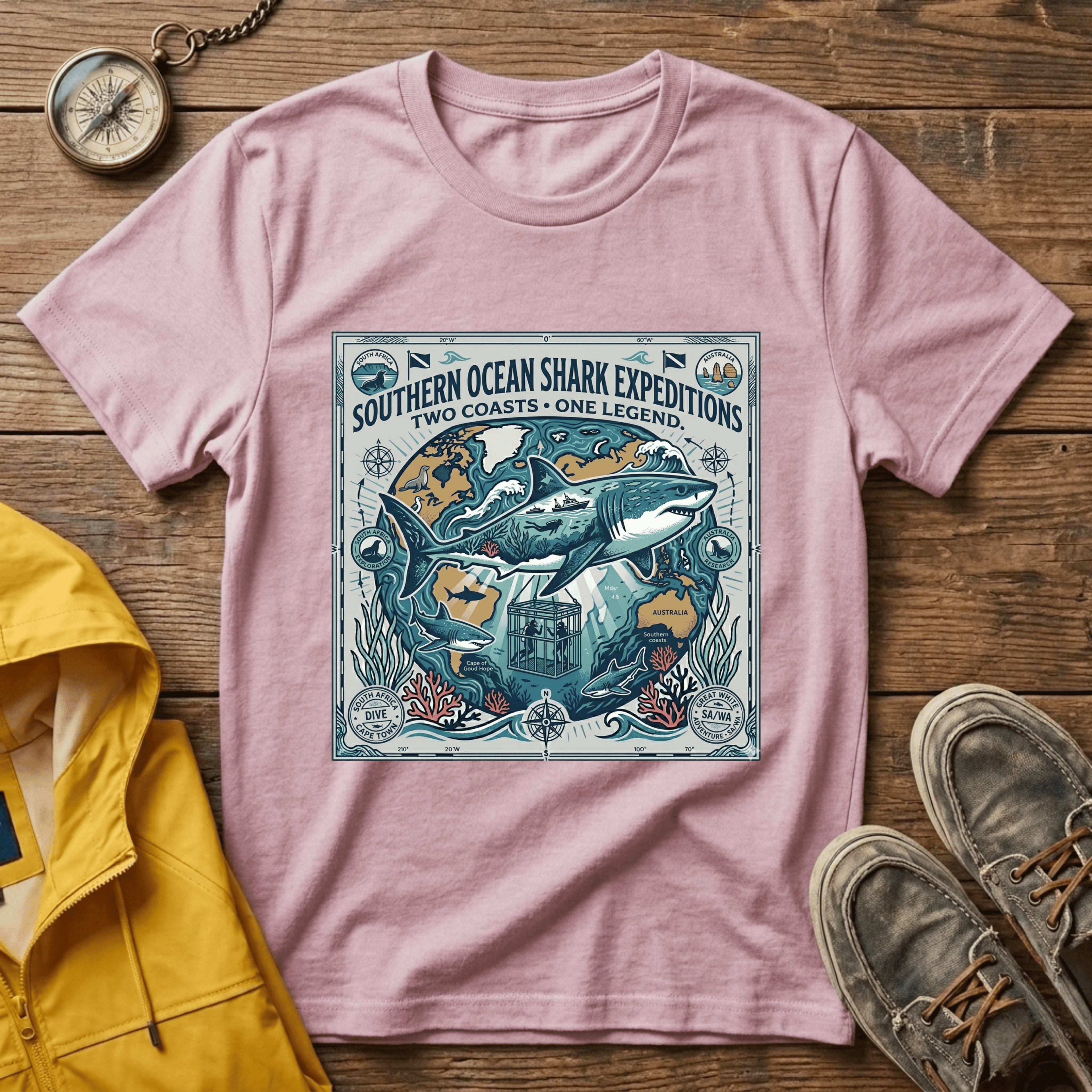 Shark Expedition T-Shirt — Southern Ocean Shark Expeditions Graphic Tee