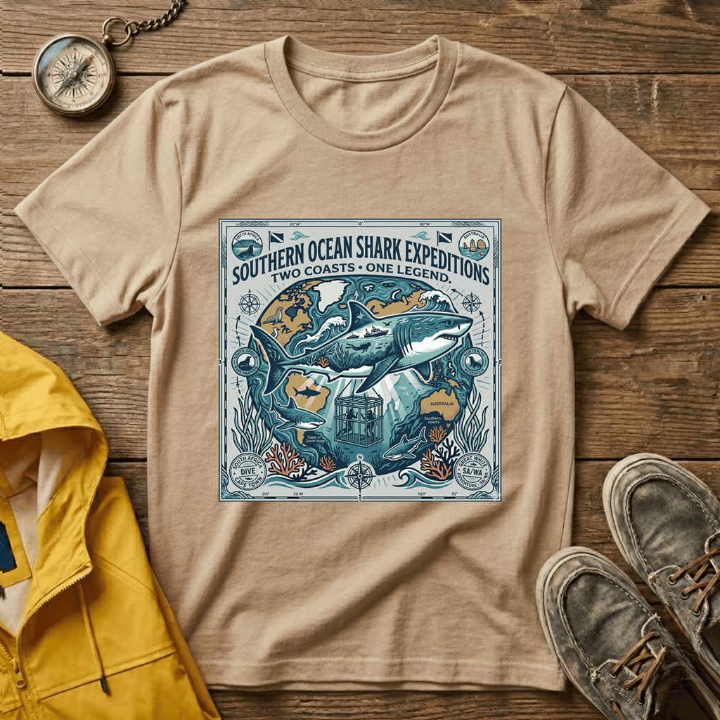 Shark Expedition T-Shirt — Southern Ocean Shark Expeditions Graphic Tee