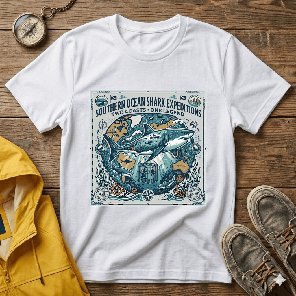 Shark Expedition T-Shirt — Southern Ocean Shark Expeditions Graphic Tee