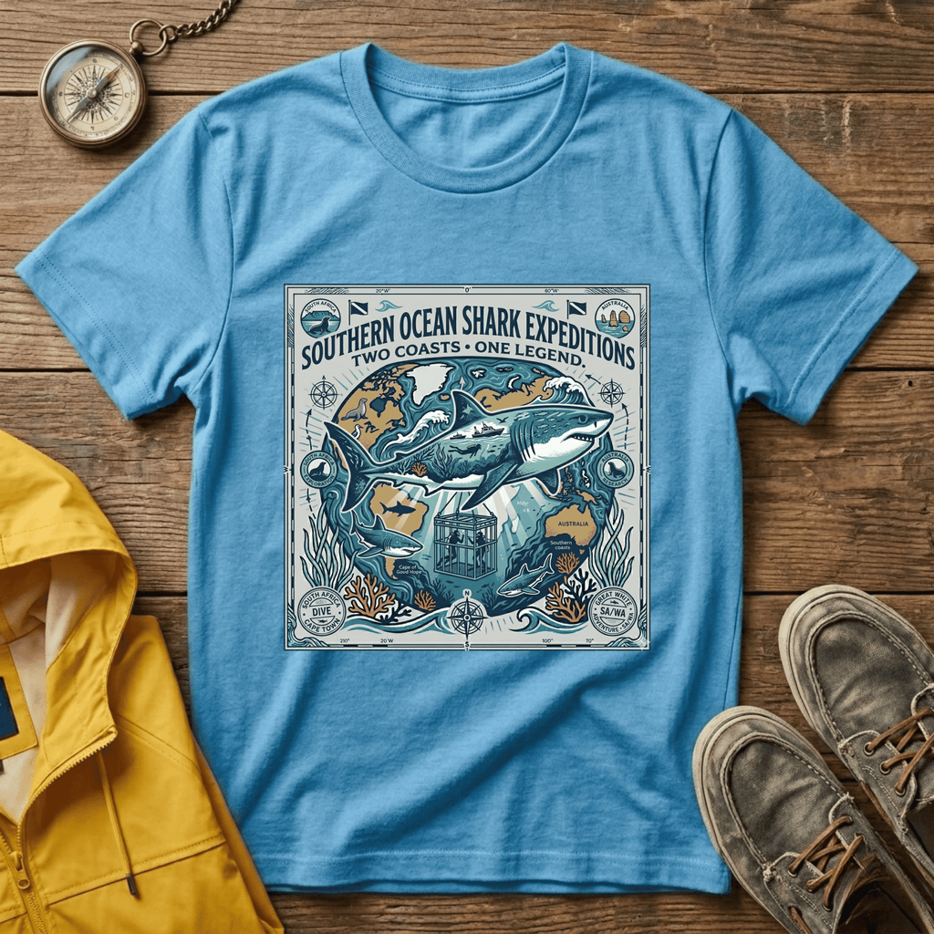 Shark Expedition T-Shirt — Southern Ocean Shark Expeditions Graphic Tee