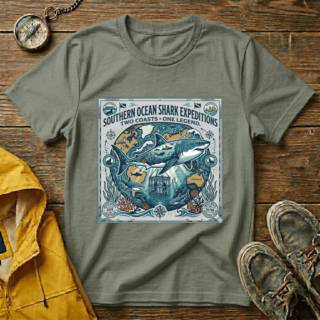 Shark Expedition T-Shirt — Southern Ocean Shark Expeditions Graphic Tee