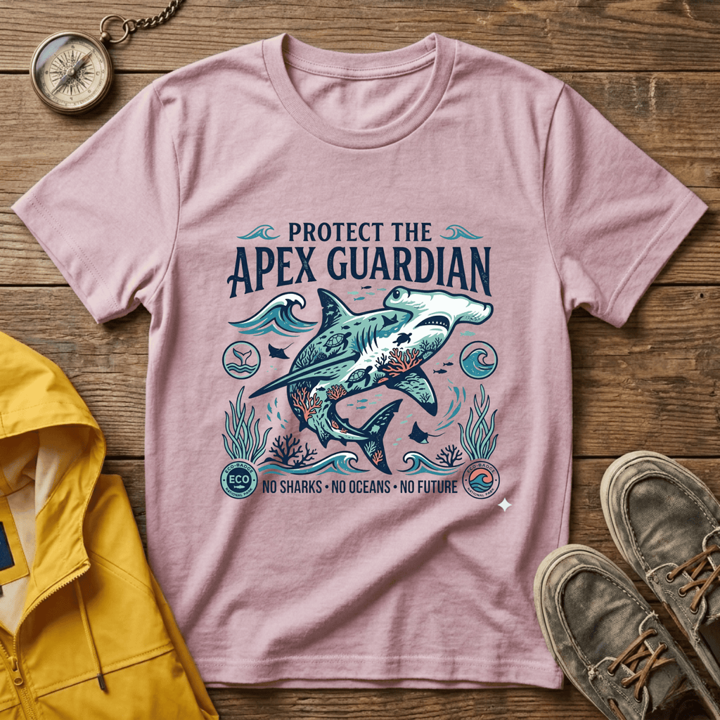 Protect the Apex Guardian Shark T-Shirt — Marine Conservation Graphic Tee