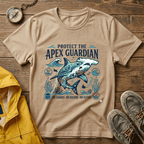 Protect the Apex Guardian Shark T-Shirt — Marine Conservation Graphic Tee