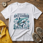 Apex Guardian Great White Shark T-Shirt — Protect the Ocean Marine Conservation Tee