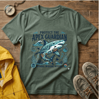 Apex Guardian Great White Shark T-Shirt — Protect the Ocean Marine Conservation Tee