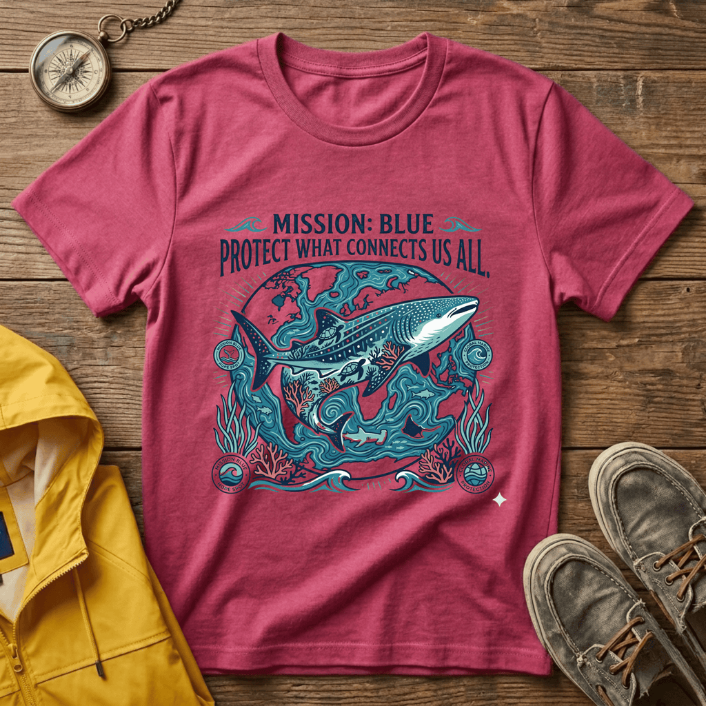 T-Shirt — Mission: Blue “Protect What Connects Us All” Ocean Conservation Tee